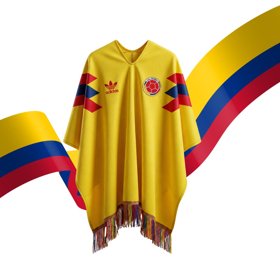 PonchoTricolor™ — 7 Diseños · Edición Colombia Mundial 2026